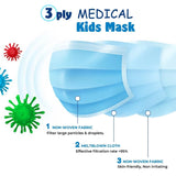 Skin Hygiene Kids Medical 3ply Mask - Blue