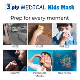 Skin Hygiene Kids Medical 3ply Mask - Blue
