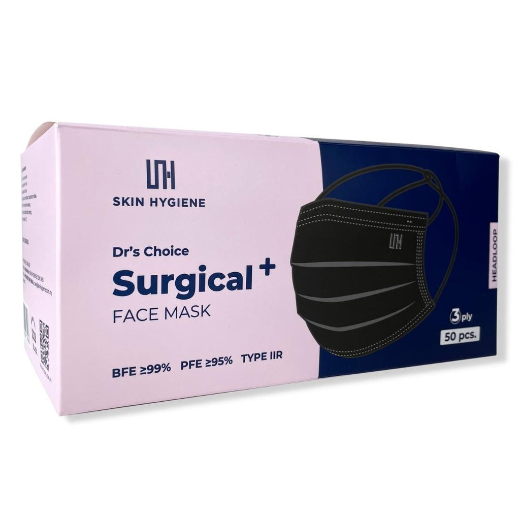 Headloop 3ply Surgical Mask- Black & Blue