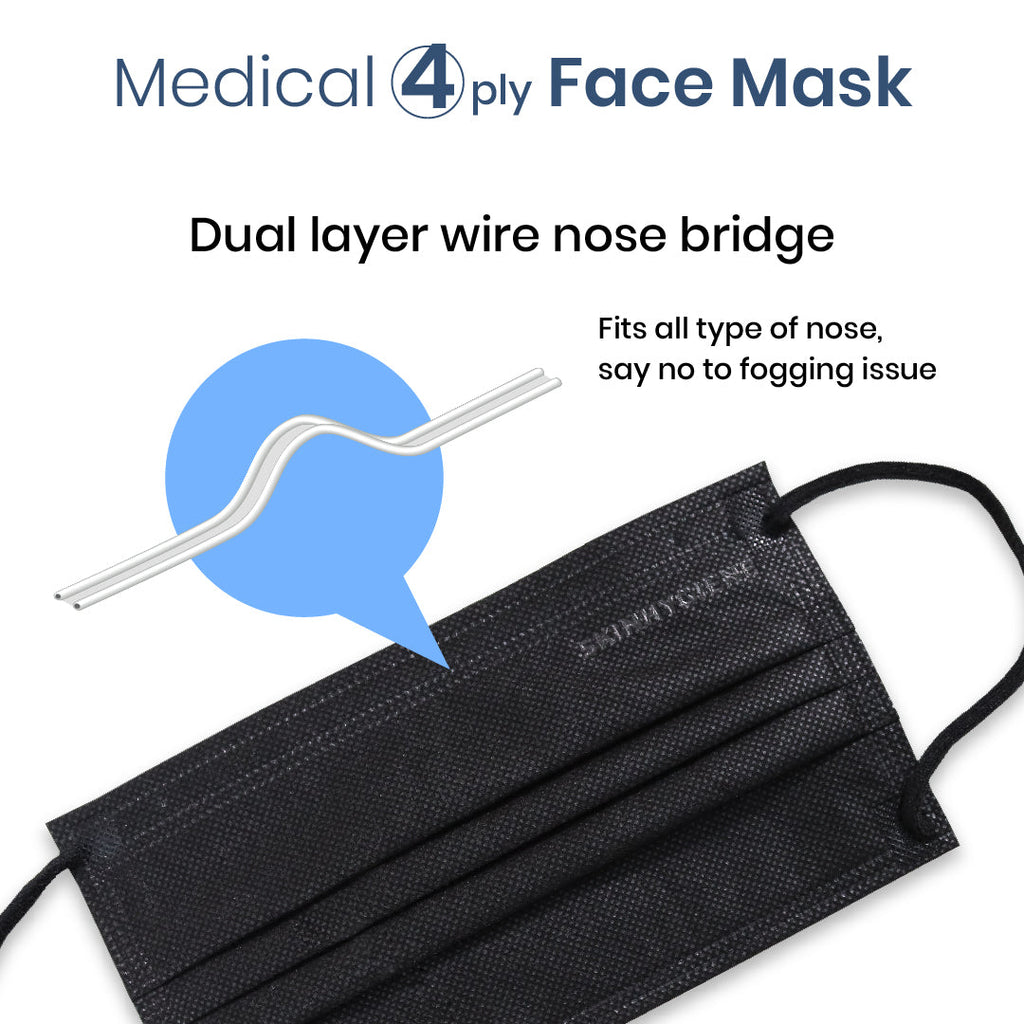 Skin Hygiene Medical Mask 4 Ply - Sodalite Blue